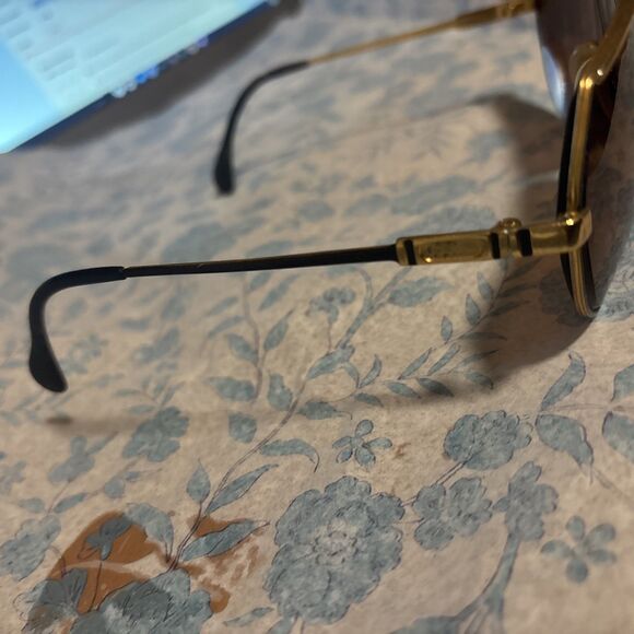 Vintage Cazal 960 Black & Gold 1970\'s Sunglasses main image 5